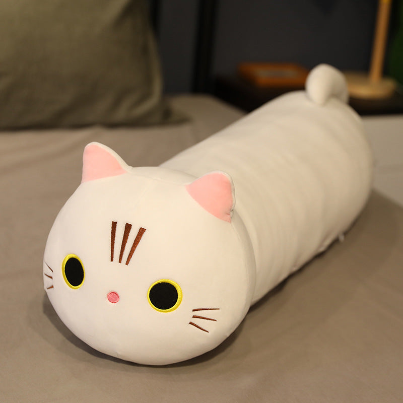 Peluche chat long traversin