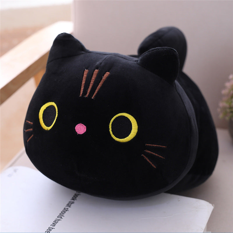 Peluche chat long traversin