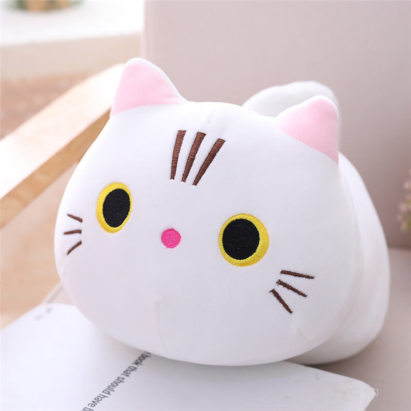 Peluche chat long traversin