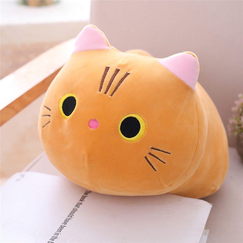 Peluche chat long traversin