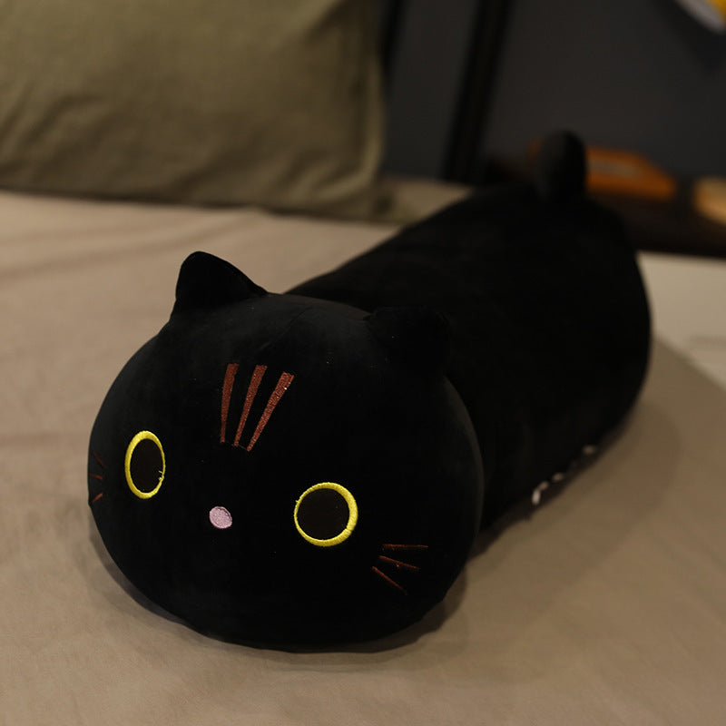 Peluche chat long traversin