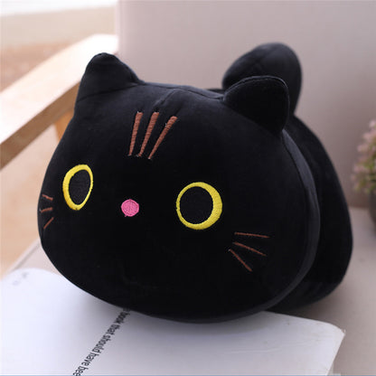 Peluche chat long traversin