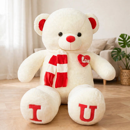 L'ours en peluche géant avec T-shirt ou foulard