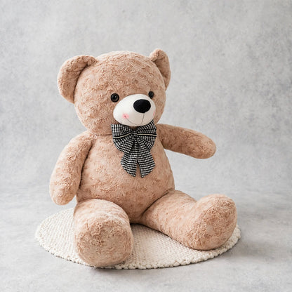 Grande peluche ours avec nœud